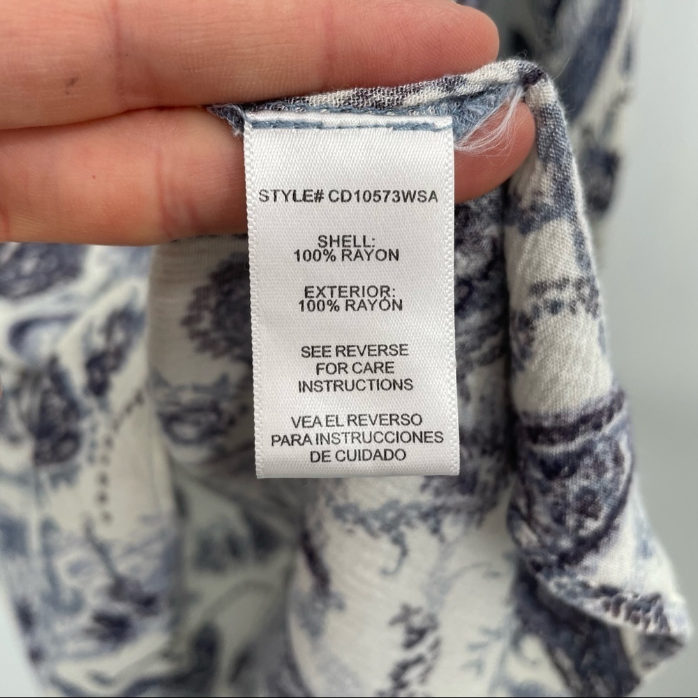 Altard State White & Blue Paisley Dress - Picture 14 of 14